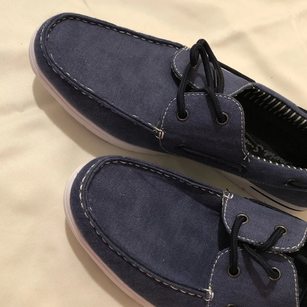 David Stone Denim Boat Loafer/ Shoe - Picture 5 of 14